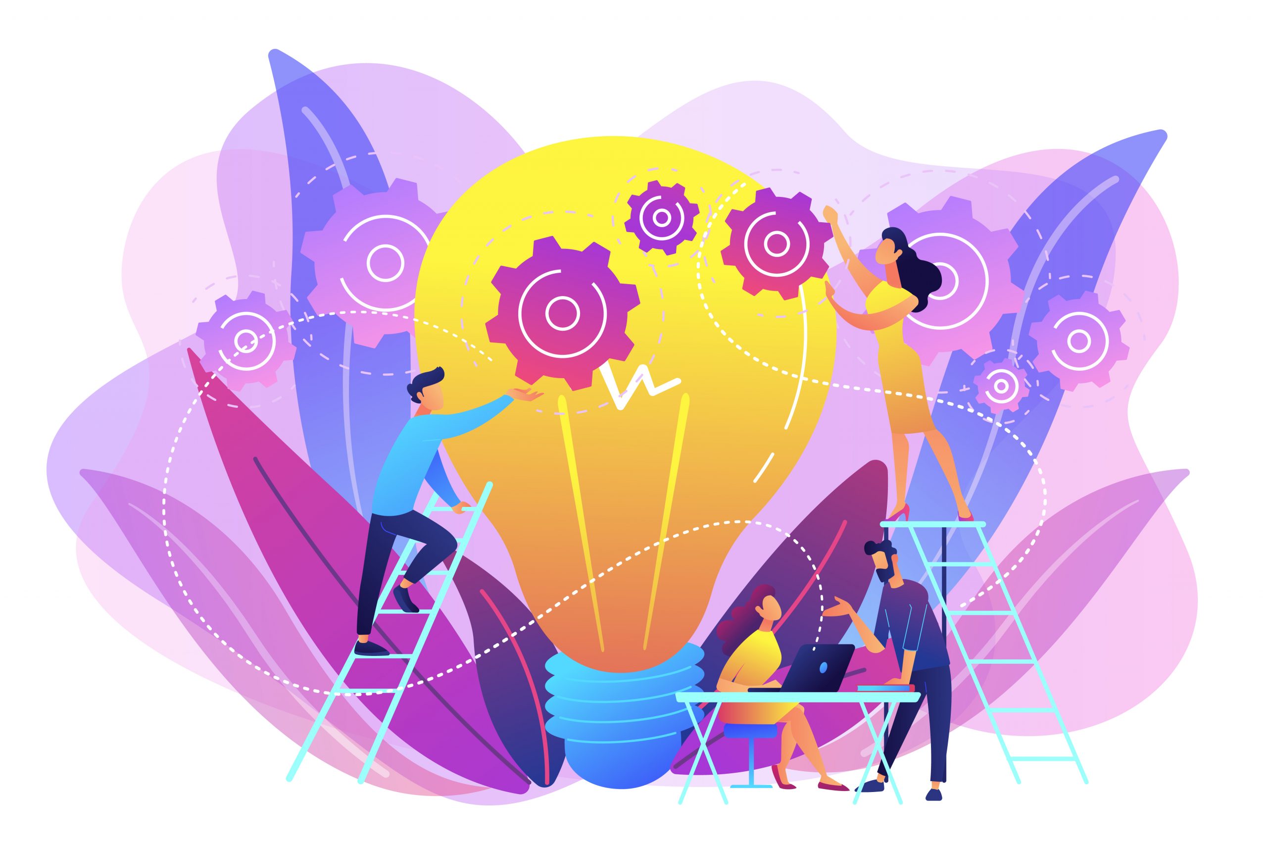 New idea engineering concept vector illustration.